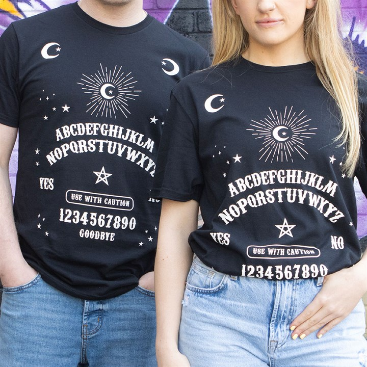 Black Talking Board Unisex T-shirt Size L Black Talking Board Unisex T-shirt Size L