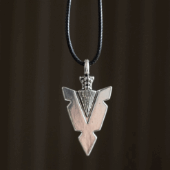Arrowhead of Strength Viking Cord Necklace