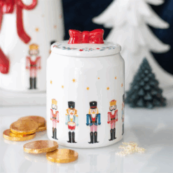 Nutcracker Storage Jar with Bow