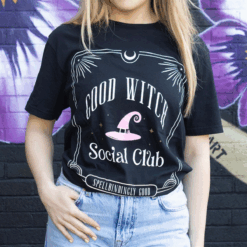 Pink Good Witch Social Club Unisex T-shirt Size L
