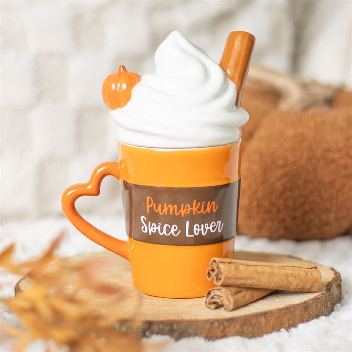 Pumpkin Spice Latte Shaped Lidded Mug Pumpkin Spice Latte Shaped Lidded Mug