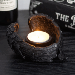 Raven Wings Tealight Candle Holder