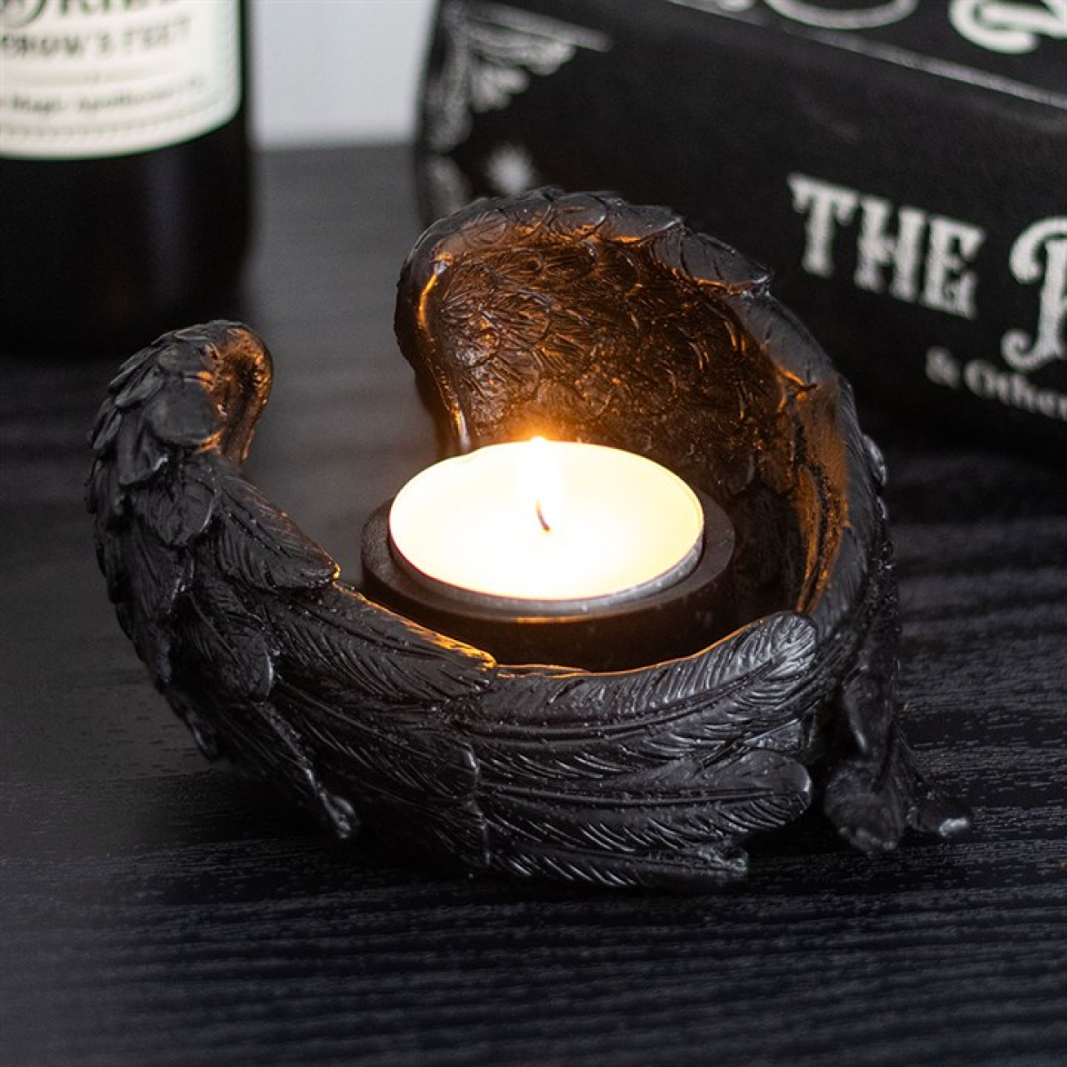 Raven Wings Tealight Candle Holder Raven Wings Tealight Candle Holder