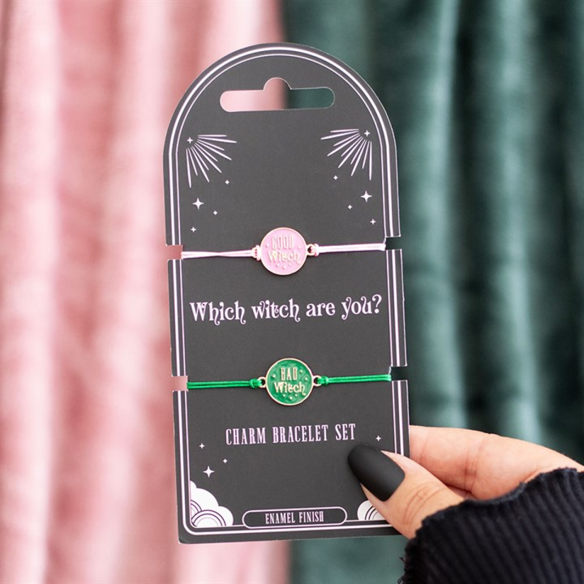 Set of 2 Good Witch and Bad Witch Bracelets Set of 2 Good Witch and Bad Witch Bracelets