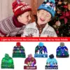 LED Light Up Christmas Hat - Warm Knitted Beanie for Festive Fun