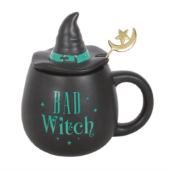 Alternative view of Bad Witch Lidded Mug with Spoon
