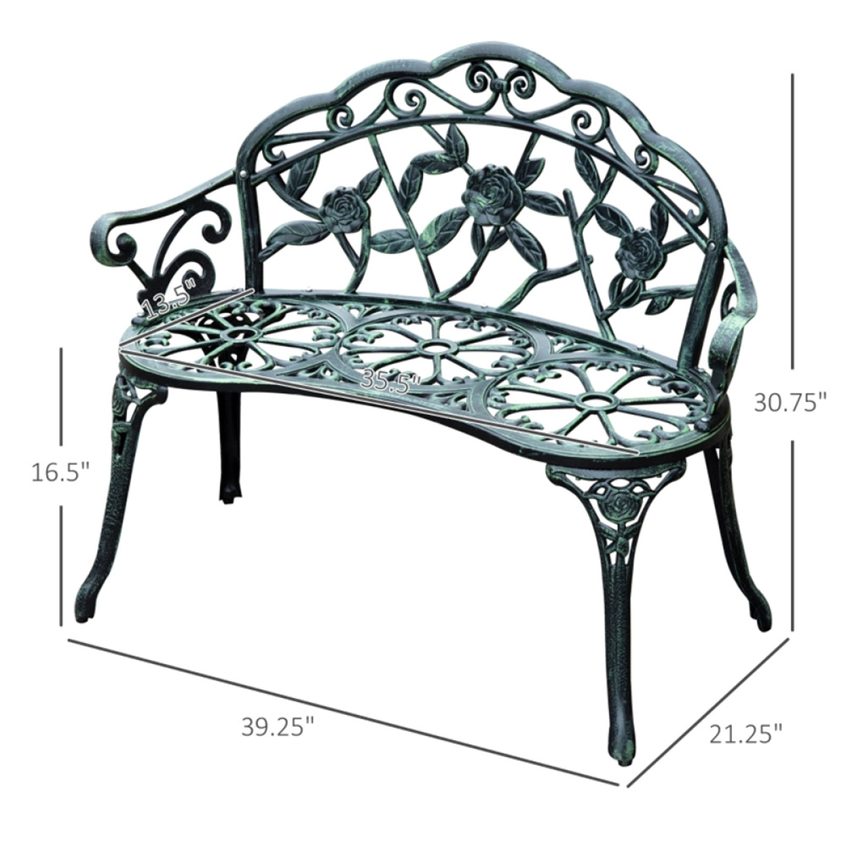 Outdoor Garden Bench and Chair Set – Weather-Resistant Design for Patio or Lawn Outdoor Garden Bench and Chair Set – Weather-Resistant Design for Patio or Lawn - Image 3