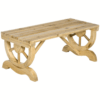 Outdoor Wooden Garden Bench – Solid Fir Wood Construction for Patio or Lawn Outdoor Wooden Garden Bench – Solid Fir Wood Construction for Patio or Lawn