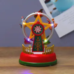 Alternative view of Glowing Music Carousel – Colourful Lights & Elegant Design – Decorative Toy