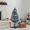 3ft Artificial Prelit Christmas Tree Snow Tree LED Fibre Optics Green White 3ft Artificial Prelit Christmas Tree Snow Tree LED Fibre Optics Green White