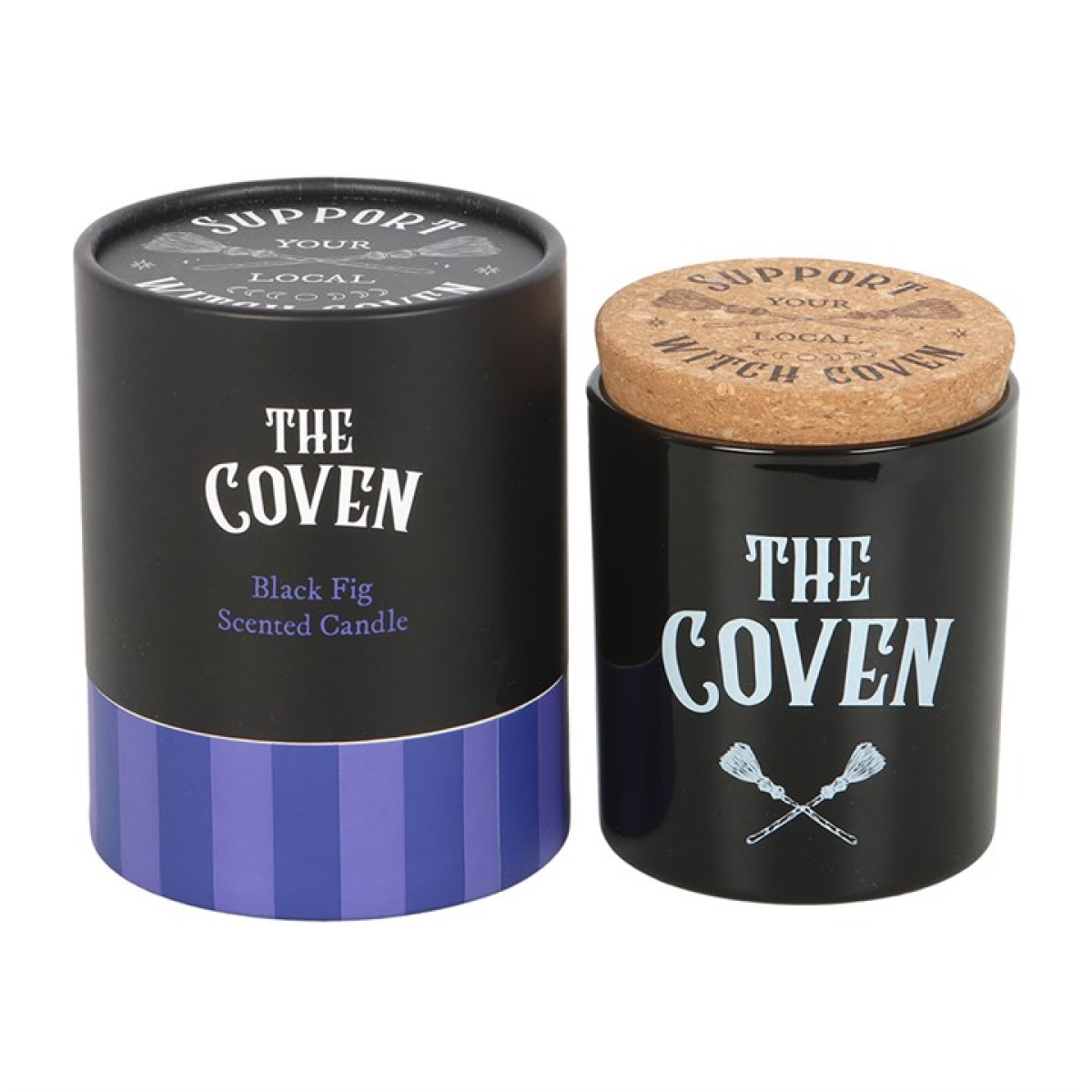 The Coven Black Fig Scented Glass Candle with Cork Lid (12/24) The Coven Black Fig Scented Glass Candle with Cork Lid (12/24)