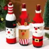 Festive Wine Bottle Covers Reusable Christmas Decor for Any Occasion