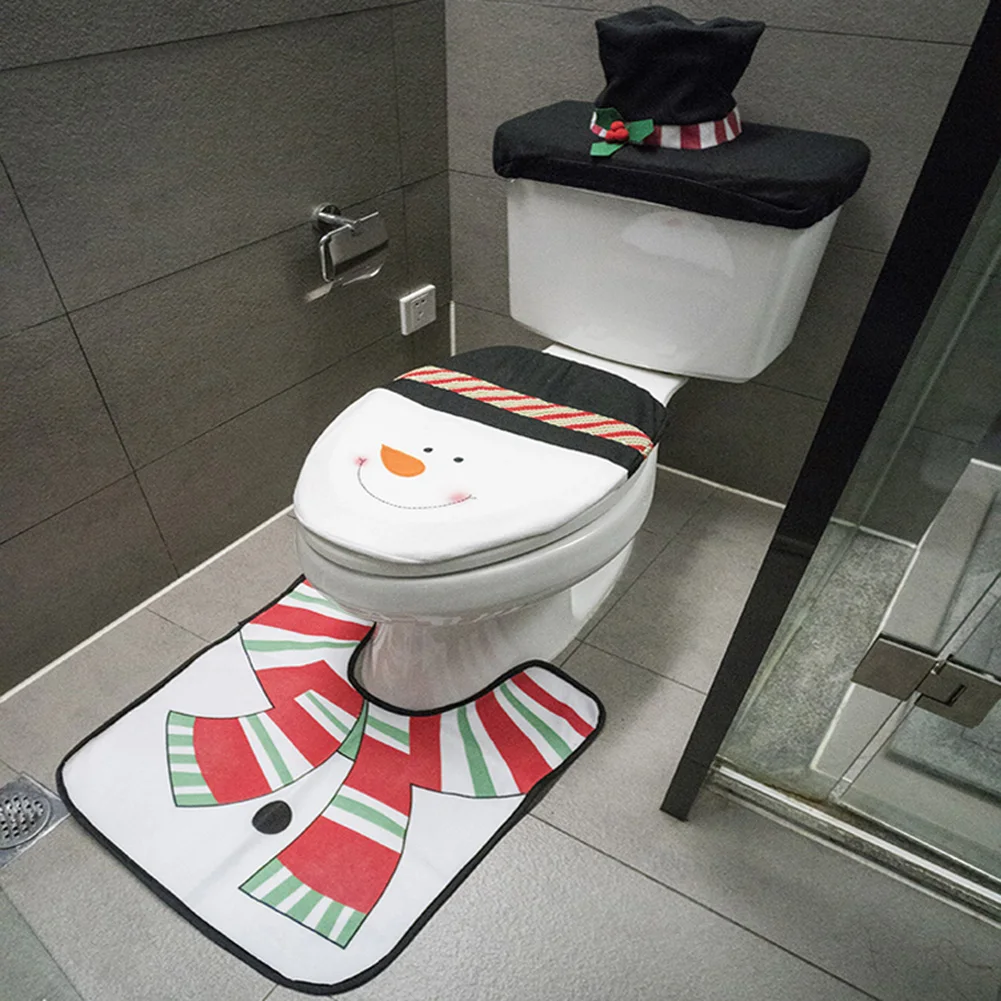 Cute Christmas Toilet Seat Covers - Festive Santa Claus Bathroom Decor Cute Christmas Toilet Seat Covers - Festive Santa Claus Bathroom Decor - Image 3