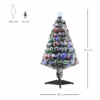 3ft Artificial Prelit Christmas Tree Snow Tree LED Fibre Optics Green White 3ft Artificial Prelit Christmas Tree Snow Tree LED Fibre Optics Green White