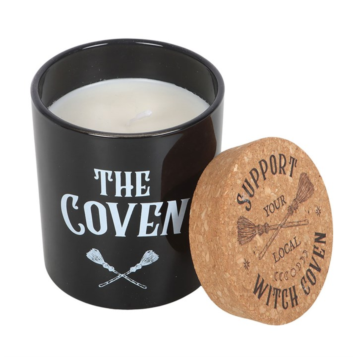 The Coven Black Fig Scented Glass Candle with Cork Lid (12/24) The Coven Black Fig Scented Glass Candle with Cork Lid (12/24) - Image 2