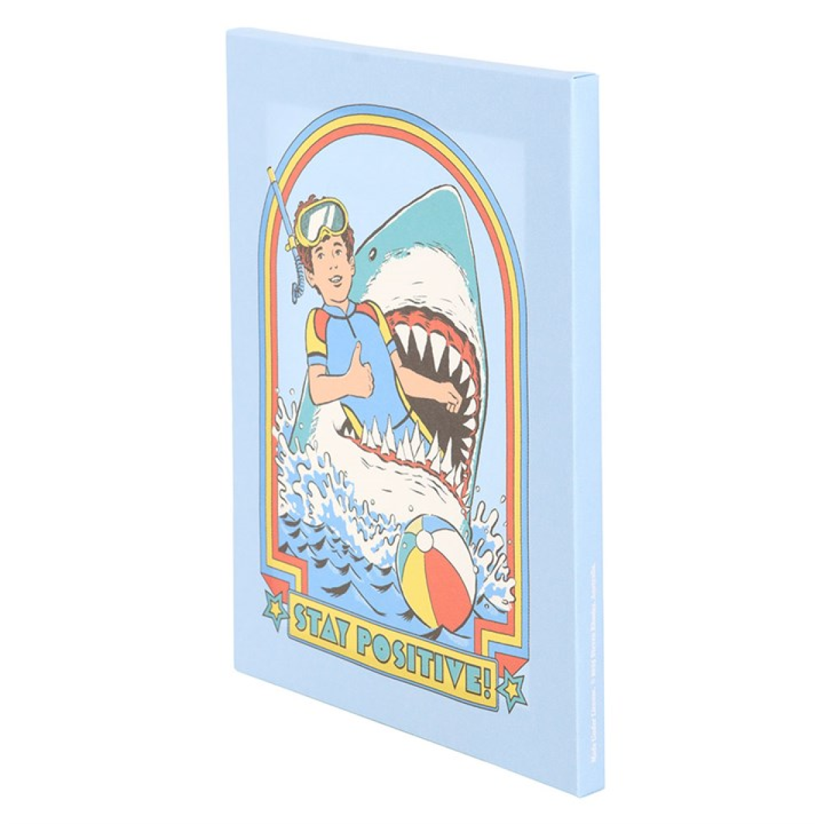 19x25cm Stay Positive Canvas Plaque by Steven Rhodes 19x25cm Stay Positive Canvas Plaque by Steven Rhodes - Image 3