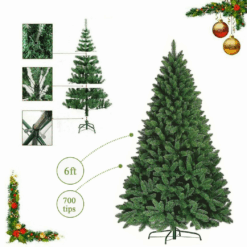 6ft Green Artificial Colorado Christmas Tree – 180cm Full Natural Look