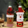 Festive Wine Bottle Covers Reusable Christmas Decor for Any Occasion