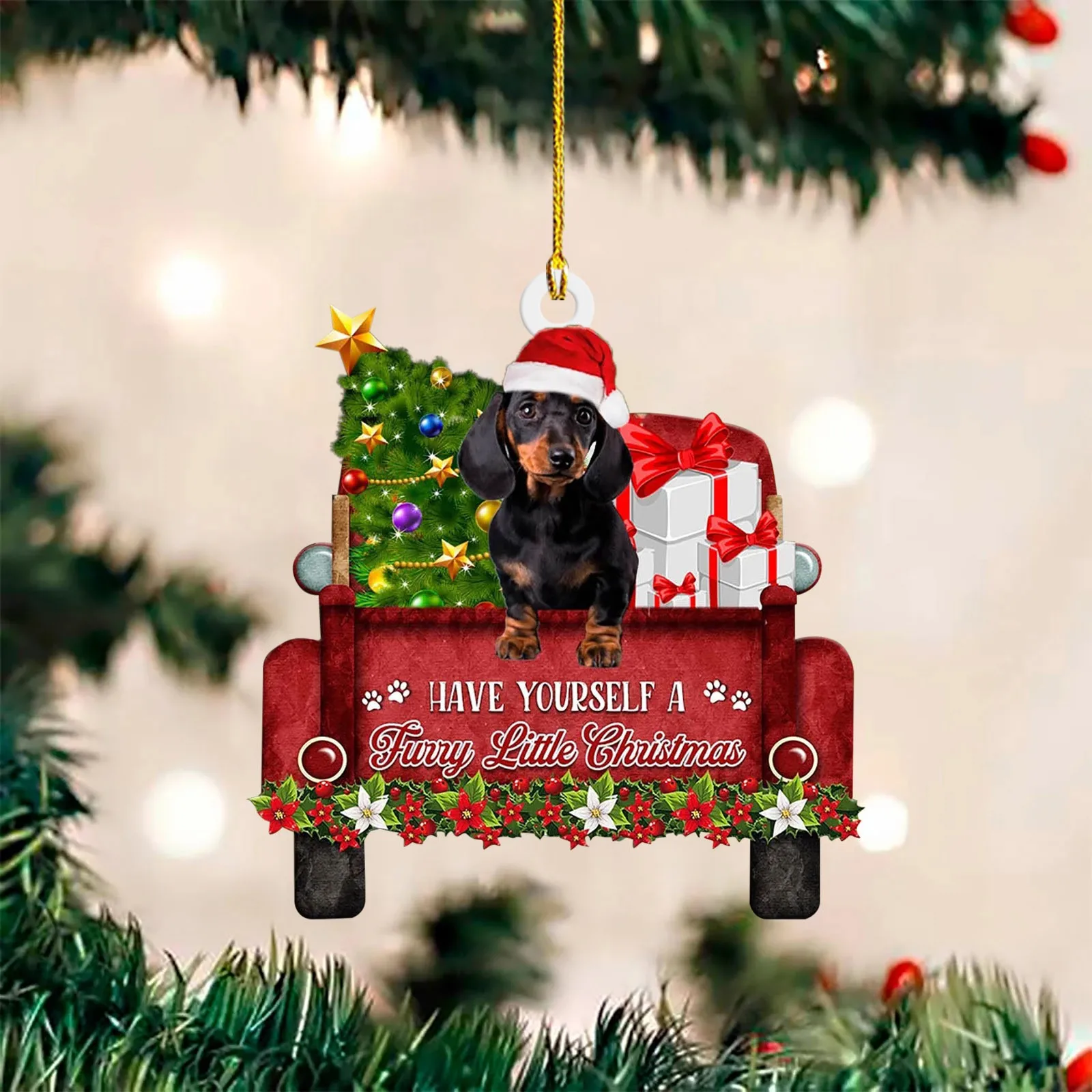 Dachshund Dog Shaped Christmas Tree Ornaments for Festive Decor & Gifts Dachshund Dog Shaped Christmas Tree Ornaments for Festive Decor & Gifts - Image 4