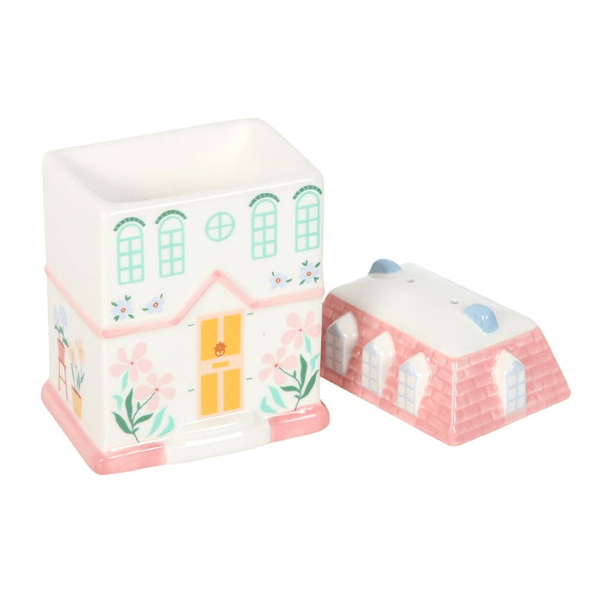 *Pastel House Shaped Ceramic Oil Burner and Wax Warmer(18/36) *Pastel House Shaped Ceramic Oil Burner and Wax Warmer(18/36) - Image 4