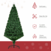 5ft Pre-Lit Fibre Optic Artificial Christmas Tree with Multi-Colour LED & Star Topper 5ft Pre-Lit Fibre Optic Artificial Christmas Tree with Multi-Colour LED & Star Topper