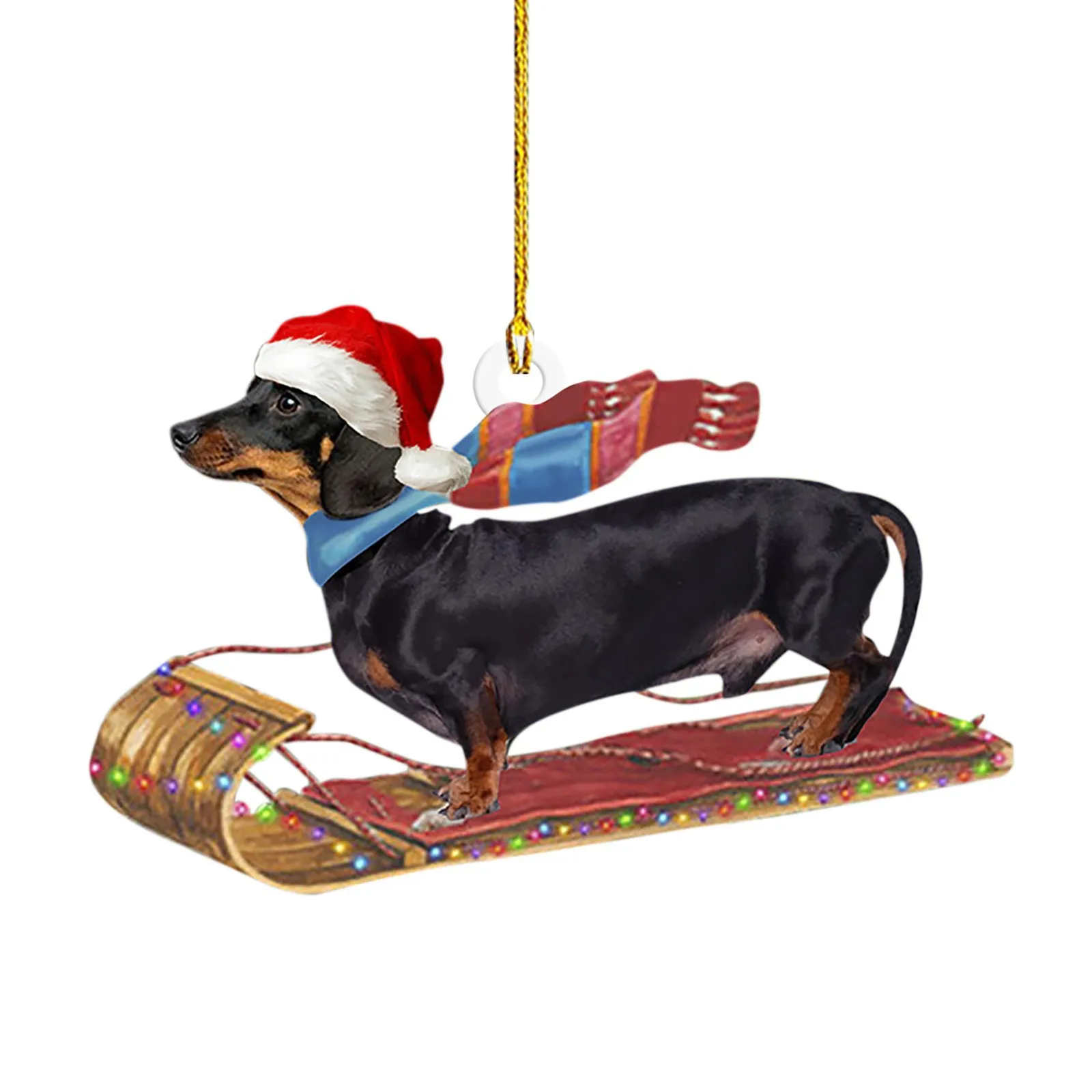Dachshund Dog Shaped Christmas Tree Ornaments for Festive Decor & Gifts Dachshund Dog Shaped Christmas Tree Ornaments for Festive Decor & Gifts - Image 5