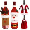 Festive Wine Bottle Covers Reusable Christmas Decor for Any Occasion