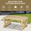 Outdoor Wooden Garden Bench – Solid Fir Wood Construction for Patio or Lawn Outdoor Wooden Garden Bench – Solid Fir Wood Construction for Patio or Lawn
