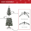 5FT Artificial Christmas Tree Pencil Tree Berries Pinecones Foldable Feet Green 5FT Artificial Christmas Tree Pencil Tree Berries Pinecones Foldable Feet Green