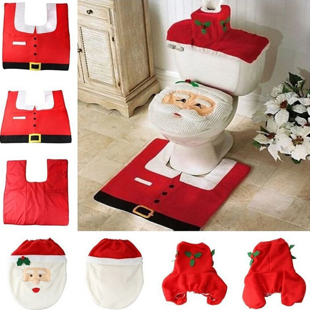 Cute Christmas Toilet Seat Covers - Festive Santa Claus Bathroom Decor Cute Christmas Toilet Seat Covers - Festive Santa Claus Bathroom Decor - Image 6