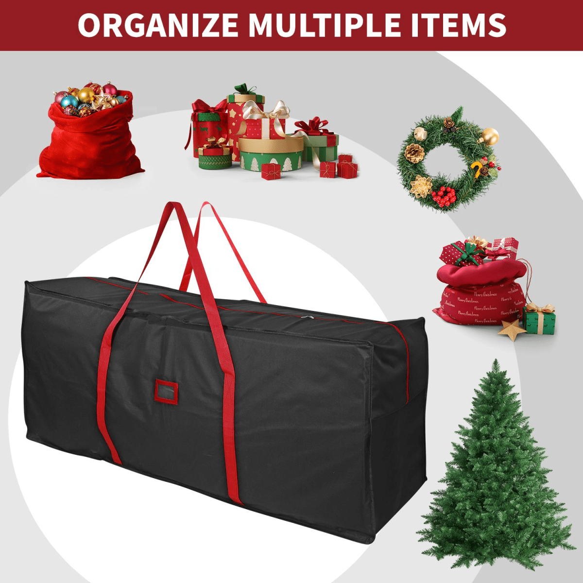 Black Christmas Tree Storage Bag – Heavy-Duty Zip Bag for Artificial Trees Black Christmas Tree Storage Bag – Heavy-Duty Zip Bag for Artificial Trees - Image 6