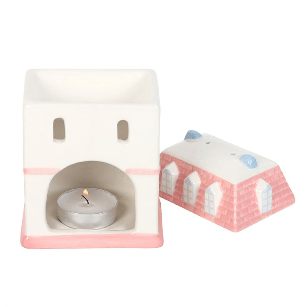 *Pastel House Shaped Ceramic Oil Burner and Wax Warmer(18/36) *Pastel House Shaped Ceramic Oil Burner and Wax Warmer(18/36) - Image 6