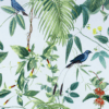 Exotic Garden Blue SW12 – Luxury Botanical Wallpaper with Tropical Birds Exotic Garden Blue SW12 – Luxury Botanical Wallpaper with Tropical Birds