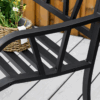 Outdoor Garden Bench – Metal Garden Chair for Patio, Lawn & Backyard