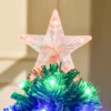 3ft Prelit Artificial Christmas Tree with Multi-Coloured Fiber Optic LED Green