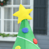 5ft Inflatable Christmas Tree Xmas Air Blown LED Lawn Yard Outdoor Ornaments
