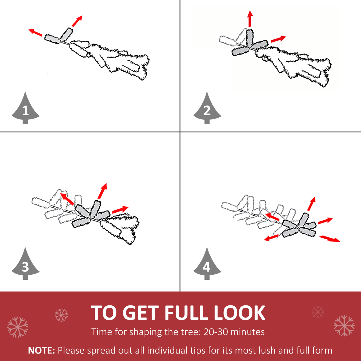 5ft Pre-Lit Fibre Optic Artificial Christmas Tree with Multi-Colour LED & Star Topper 5ft Pre-Lit Fibre Optic Artificial Christmas Tree with Multi-Colour LED & Star Topper - Image 8