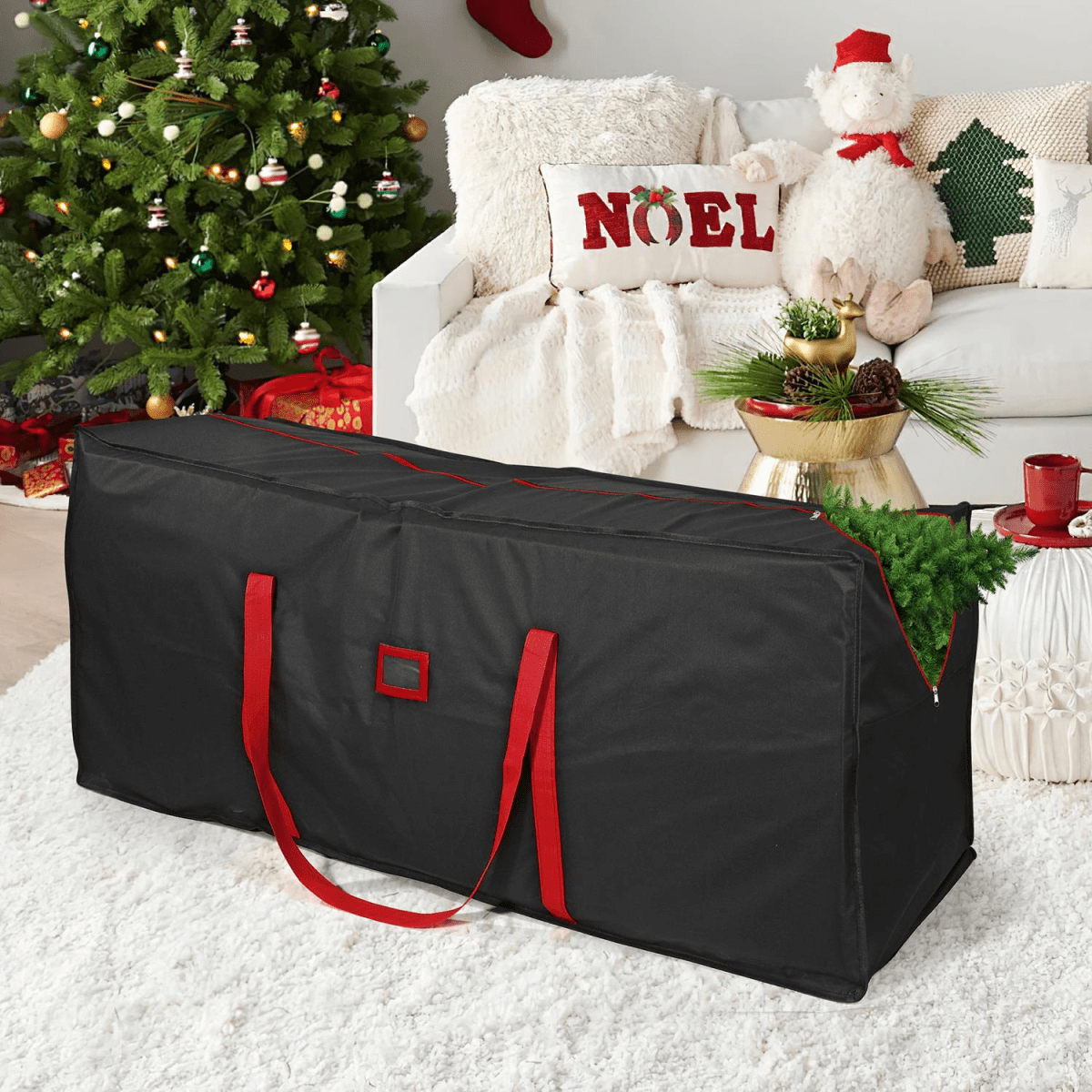 Black Christmas Tree Storage Bag – Heavy-Duty Zip Bag for Artificial Trees Black Christmas Tree Storage Bag – Heavy-Duty Zip Bag for Artificial Trees - Image 8