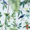 Exotic Garden Blue SW12 – Luxury Botanical Wallpaper with Tropical Birds