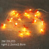 Christmas LED String Lights - Festive Decor for Home - 20 LEDs