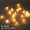 Christmas LED String Lights - Festive Decor for Home - 20 LEDs