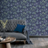 Jasmine Garden Navy SW12 – Luxury Floral Wallpaper with Botanical Design