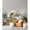 Japanese Garden Wallpaper in Grey – Swallow Bird & Tree Design (SW12)