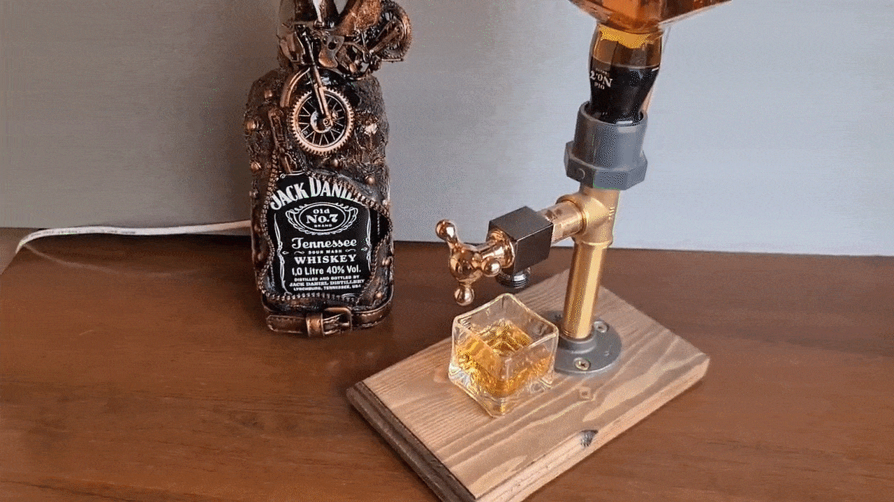 Whiskey Dispenser & Bottle Rack for Home Bar – Unique Gift for Wine Lovers Whiskey Dispenser & Bottle Rack for Home Bar – Unique Gift for Wine Lovers - Image 2