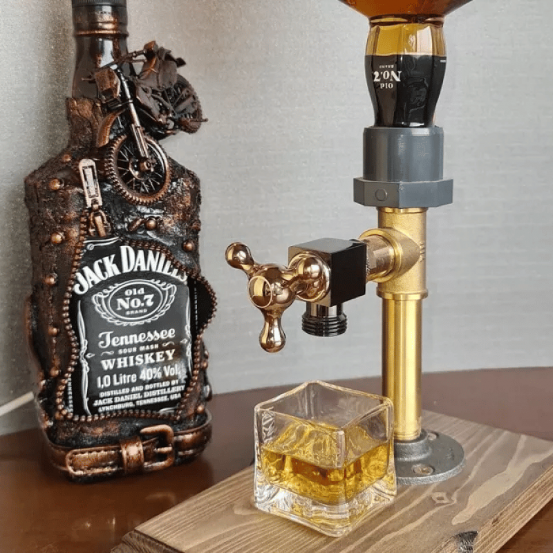 Whiskey Dispenser & Bottle Rack for Home Bar – Unique Gift for Wine Lovers Whiskey Dispenser & Bottle Rack for Home Bar – Unique Gift for Wine Lovers - Image 3