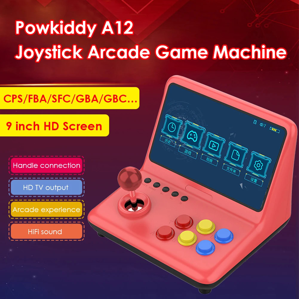 32GB 9-inch Arcade Joystick, A7 Quad-Core CPU, Retro Game Console, Kids Gift 32GB 9-inch Arcade Joystick, A7 Quad-Core CPU, Retro Game Console, Kids Gift - Image 3