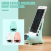 Portable Wireless Charging Stand - 15W Mini Chair Holder & Desktop Phone Charger