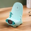 Portable Wireless Charging Stand - 15W Mini Chair Holder & Desktop Phone Charger