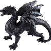 Large black dragon figurine 50cm standing resin statue Novelty Gift Large black dragon figurine 50cm standing resin statue Novelty Gift