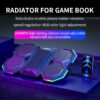 RGB Gaming Laptop Adjustable Stand with 6 Fans, Cooling for 12-17 Inch Laptops